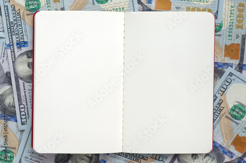 Open notepad on dollar note...