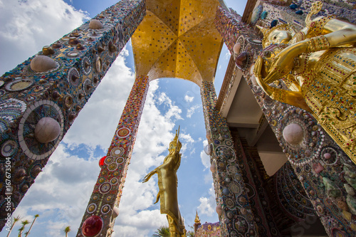 Beautiful arts and architecture at the main pagoda of Wat Pha Sorn Kaew(Wat Phra Thart Pha Kaew)in Khao Kho,Phetchabun,north-central Thailand. Arts and architecture at main pagoda,Wat Pha Sorn Kaew photo