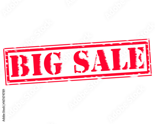 Wallpaper Mural BIG SALE RED Stamp Text on white backgroud Torontodigital.ca