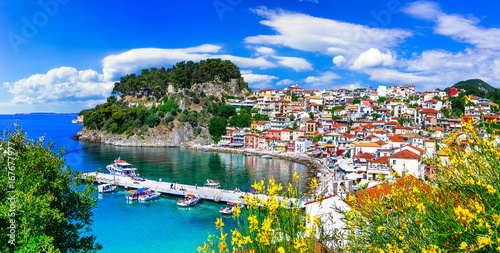 Beautiful colorful towns of Greece - Parga. Popular for summer vacations, Epirus photo