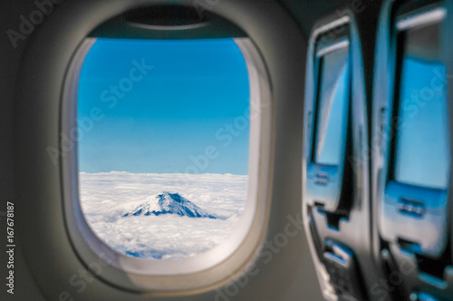 Cotopaxi from Airplane window photo