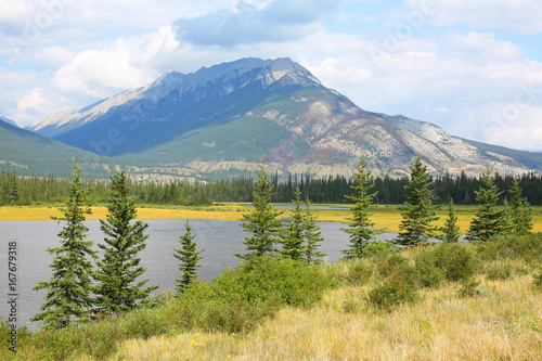 Scenic landscape in Jasper National Park in Alberta, Canada