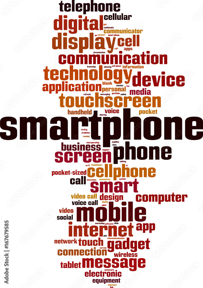 Smartphone word cloud