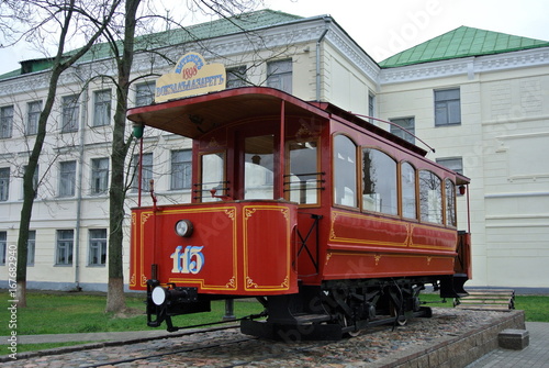Monument to the first Vitebsk tram in Vitebsk.