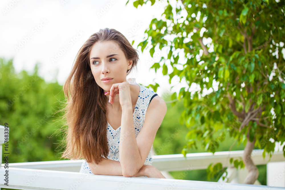 Portrait of beautiful young woman