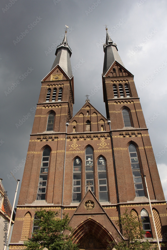 Obraz premium Die Posthoornkerk in Amsterdam.