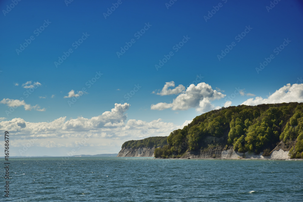 White cliffs near Sassnitz on Rügen island in East Germany