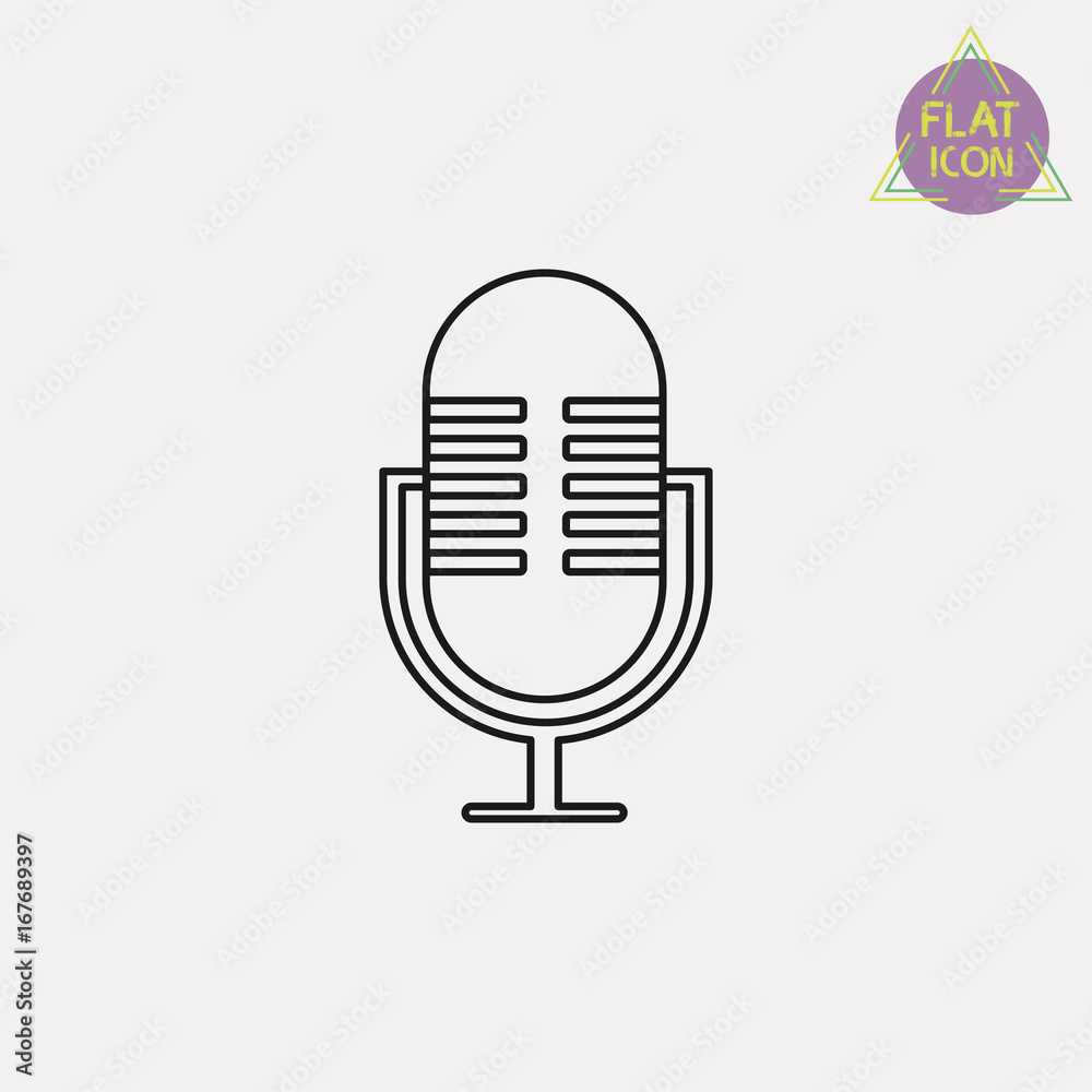 microphone line icon microphone line icon