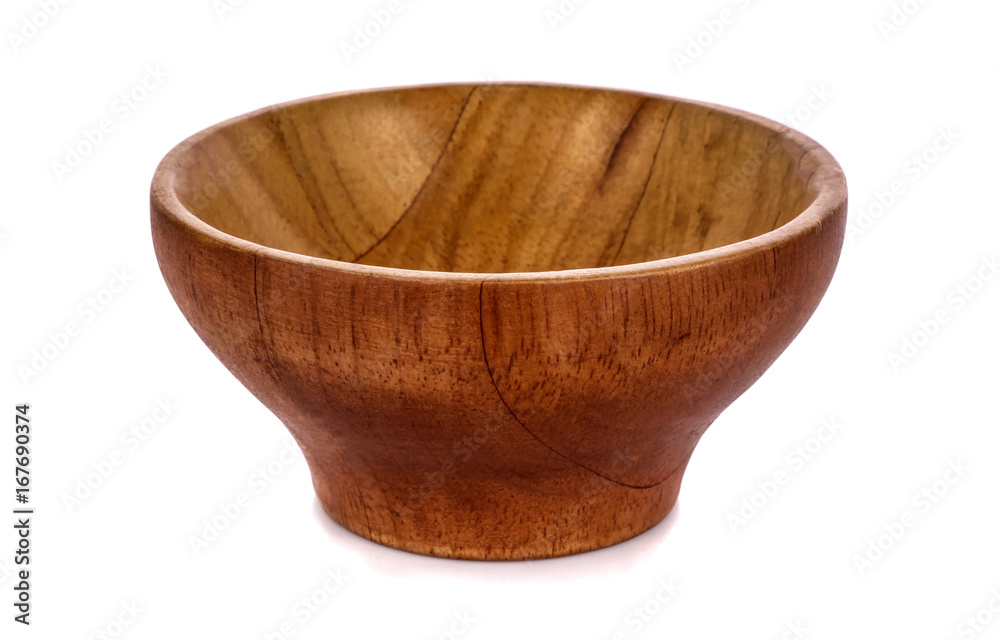 wooden bowl isolated on white background with clipping path wooden bowl isolated on white background with clipping path