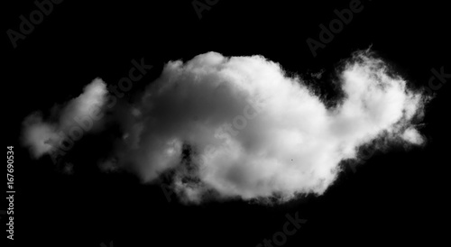 Clouds on black background