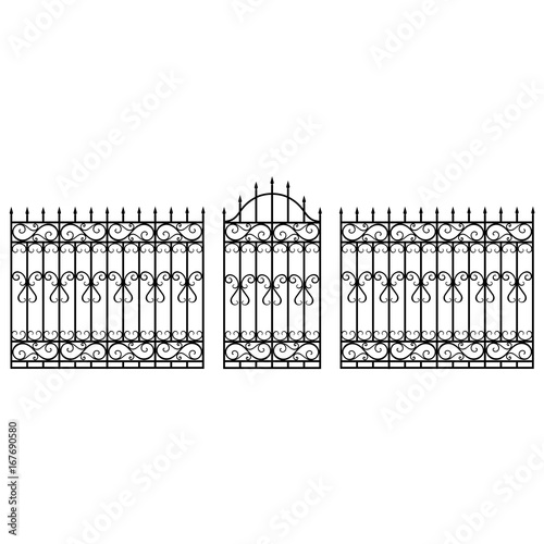 Fence gate vector