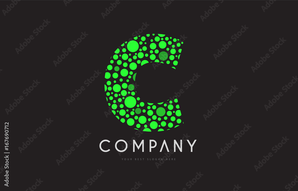 c letter bubble green logo icon design c letter bubble green logo icon design