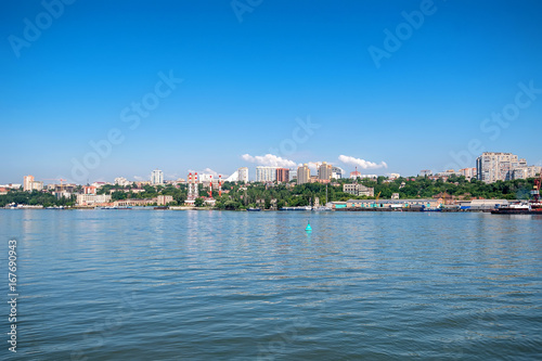 View of city of Rostov-on-Don from the Don River