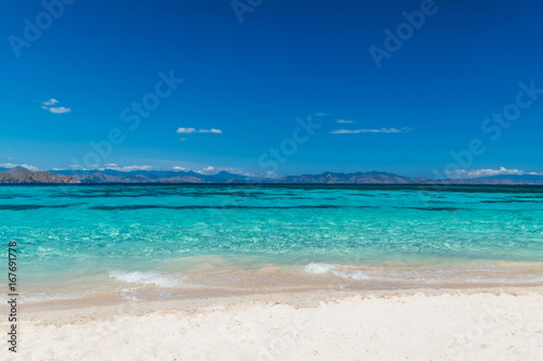 Beautiful beach. View of nice tropical beach. Holiday and vacation concept. Tropical beach. © tanarch