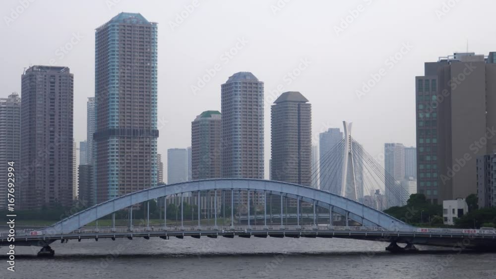 Scenery of the Sumidagawa river - video 4K UHD 3 Scenery of the Sumidagawa river - video 4K UHD 3