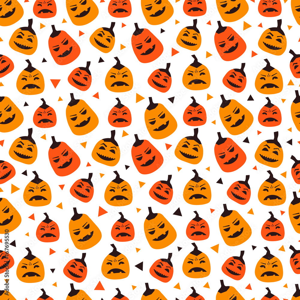 Obraz premium Pumpkins seamless pattern