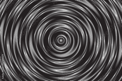 Hypnotic Spiral Vector Abstract Background. Radial Structure Art Illustration