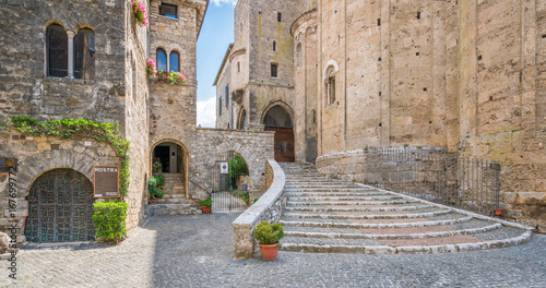 Fototapeta Naklejka Na Ścianę i Meble -  Scenic sight in Anagni, province of Frosinone, Lazio, central Italy.