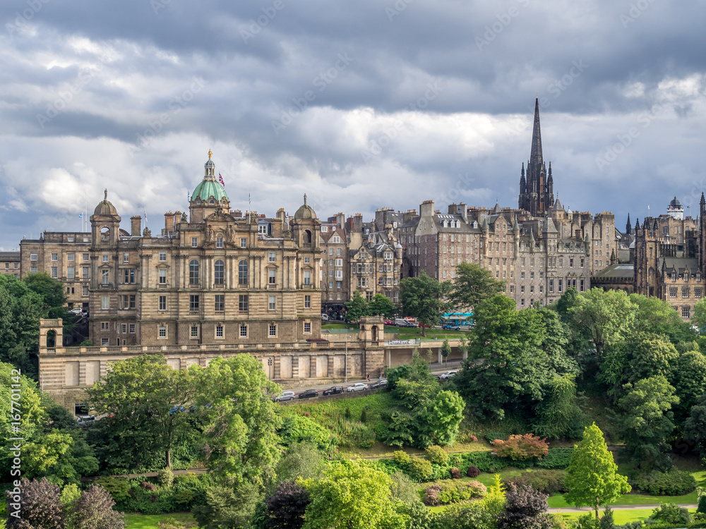 Obraz premium Edinburgh Skyline Scotland United Kingdom