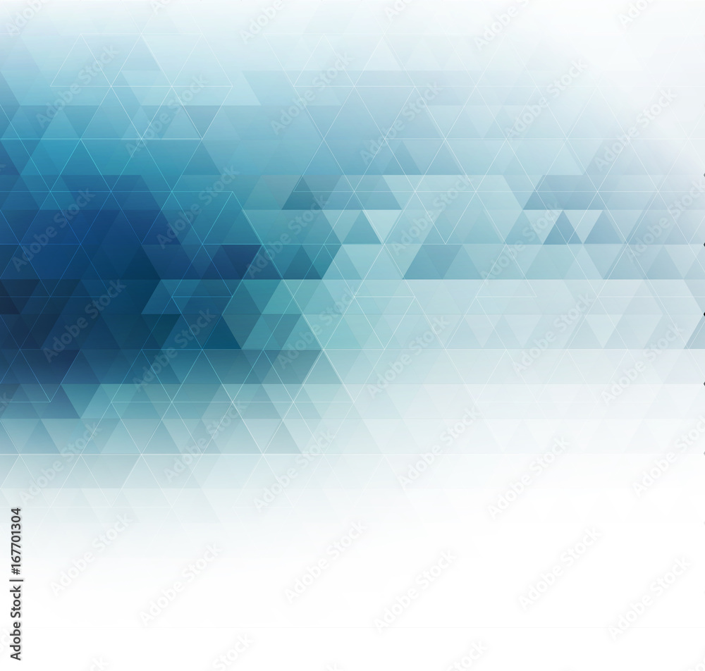 Obraz premium Vector color abstract geometric banner with triangle.