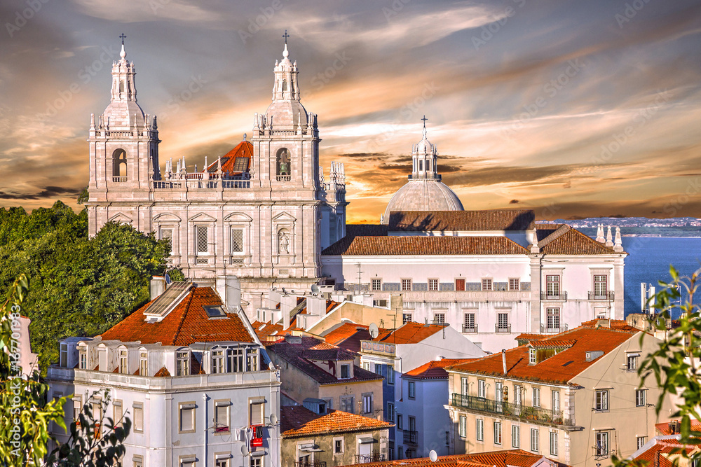 Lisbon, Portugal. Monastery Saint Vicente de Fora