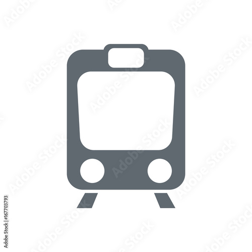 Train icon isolated