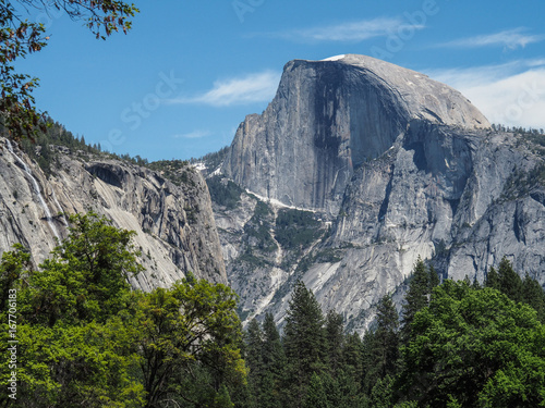 Lovely view of Half Dome in Yosemite National Park