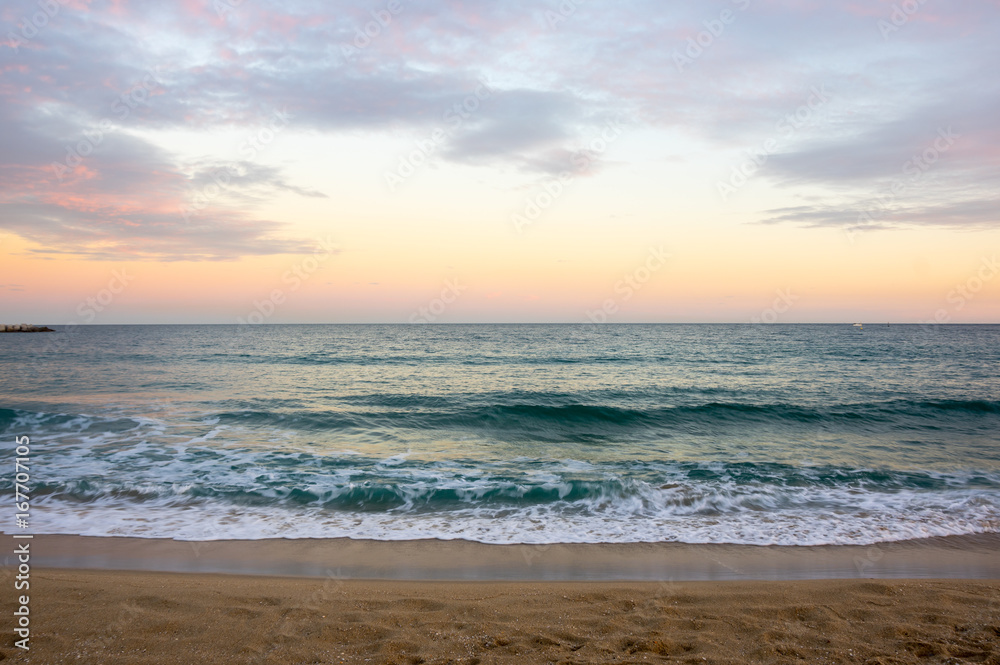 The coast of Mediterranean sea