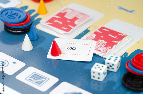 Board Game Prototype Business. Special Decorations.