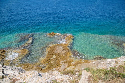 Die Küstenabschnitte Stinjan und Pjescana Uvala bei Pula, Istrien, Koratien