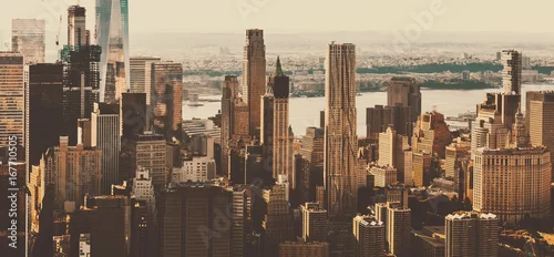 Obraz Widok z lotu ptaka dolny Manhattan Miasto Nowy Jork