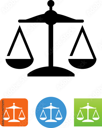 Scales Balance Icon - Illustration