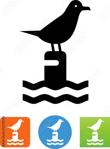 Seagull Icon - Illustration