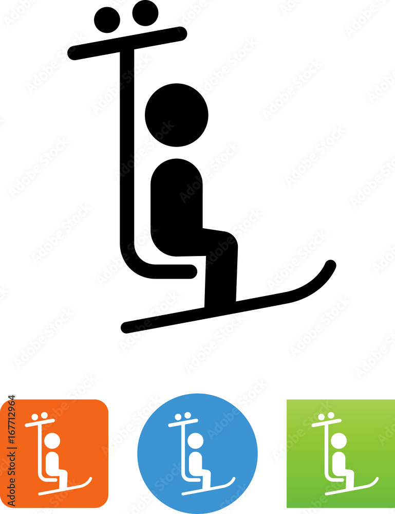 Ski Lift Icon - Illustration Ski Lift Icon - Illustration