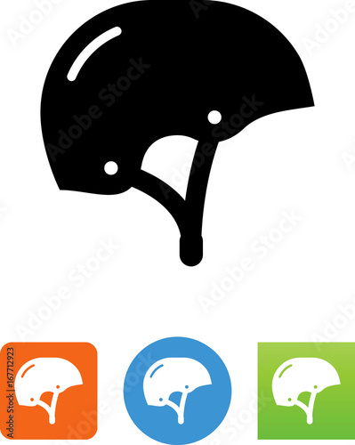 Skateboard Helmet Icon - Illustration