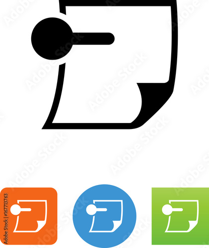 Sticky Note Icon - Illustration