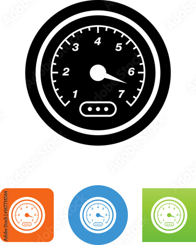 Tachometer Icon - Illustration