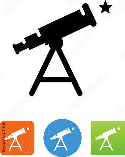 Telescope Icon - Illustration