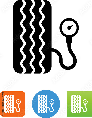 Tire Pressure Gauge Icon - Illustration