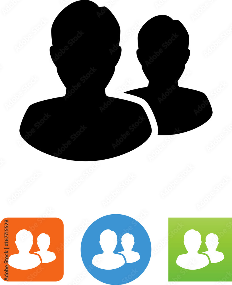 Two Partners Icon - Illustration Two Partners Icon - Illustration
