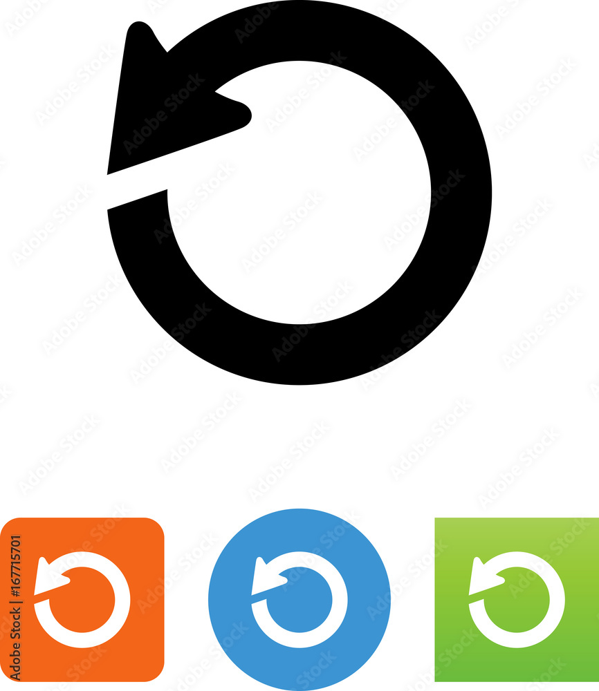 Undo Arrow Icon - Illustration Undo Arrow Icon - Illustration