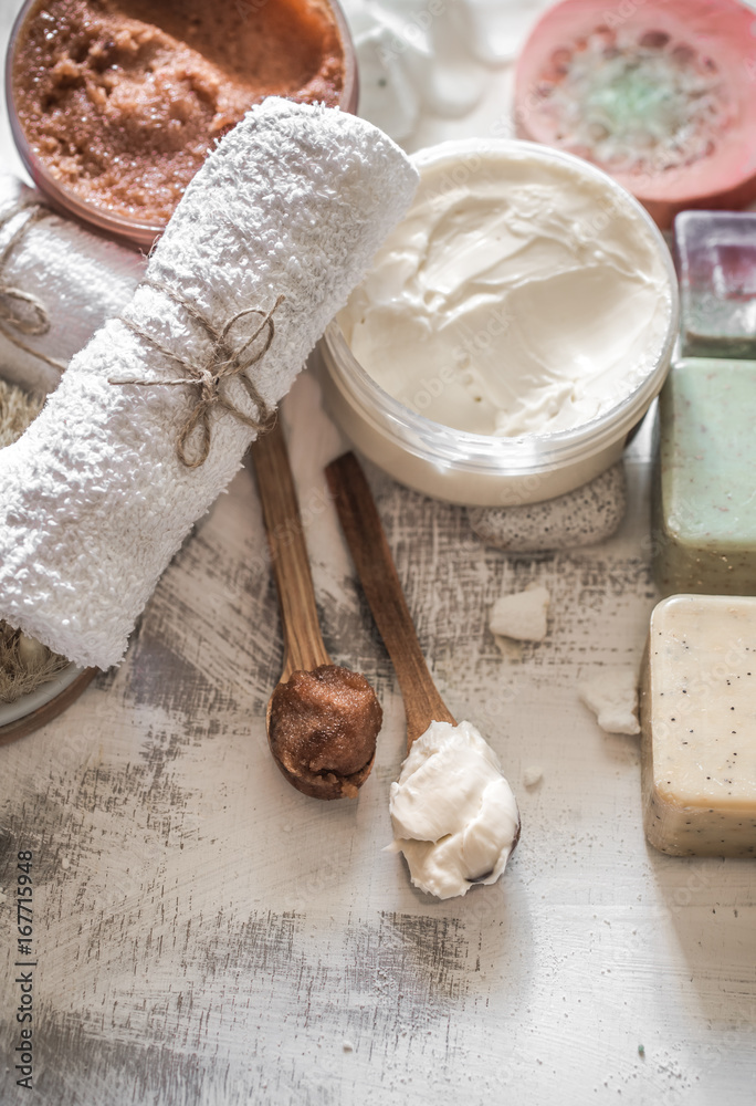 Fototapeta premium Spa composition with soap