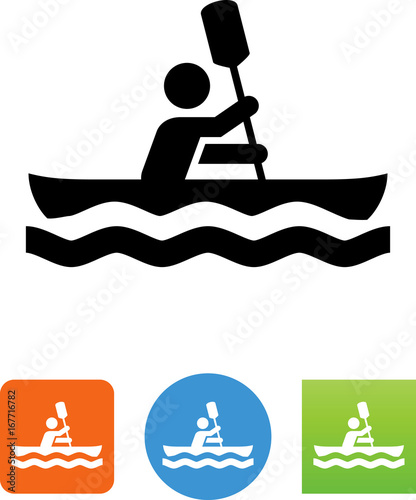 Vector Kayak Icon - Illustration