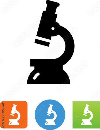 Vector Microscope Icon - Illustration