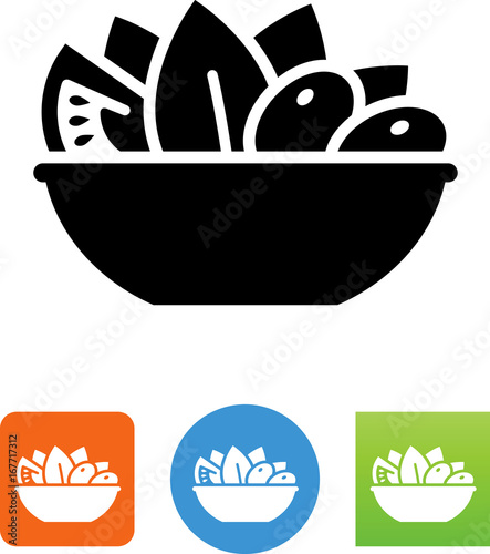Vector Salad Icon - Illustration