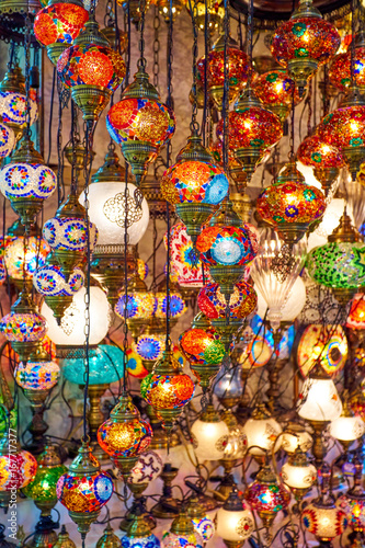 Grand Bazaar in Istanbul. old lamps