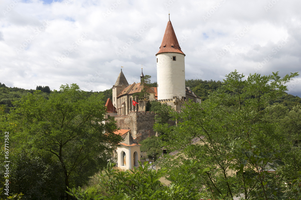 Krivoklat, Royal hunting gothic Castle, its origins date back to the 12th century, Czech Republic