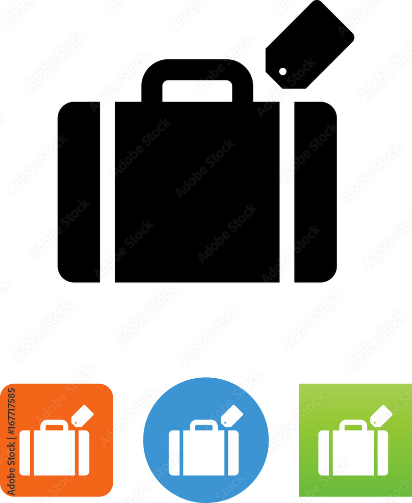 Vector Suitcase Icon - Illustration Vector Suitcase Icon - Illustration