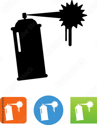 Vector Spray Paint Icon - Illustration