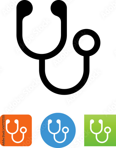 Vector Stethoscope Icon - Illustration